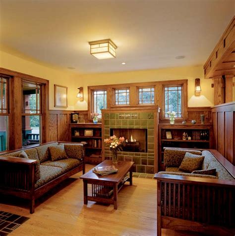 inside a craftsman style home